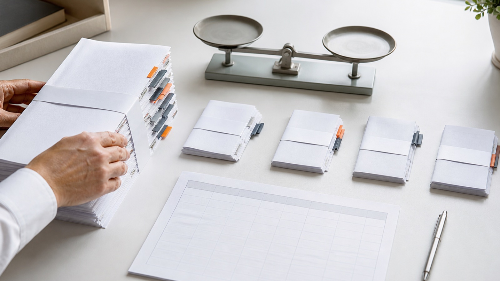Editorial business scene for how to measure customer concentration risk.