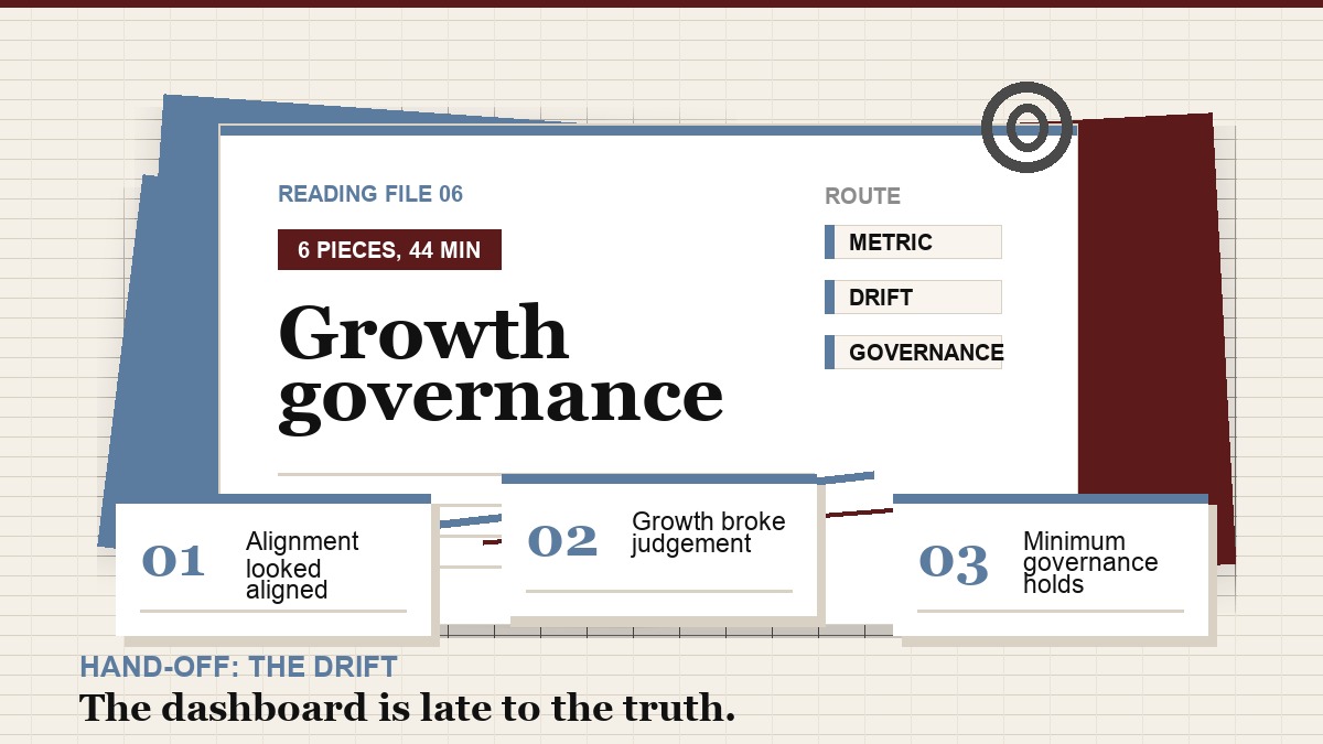 Reading path sequence file for growth governance.