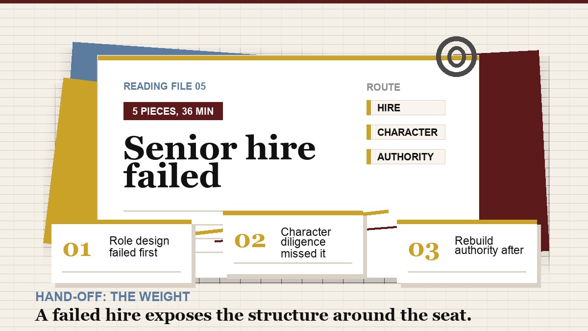 Reading path sequence file for senior hire failure.