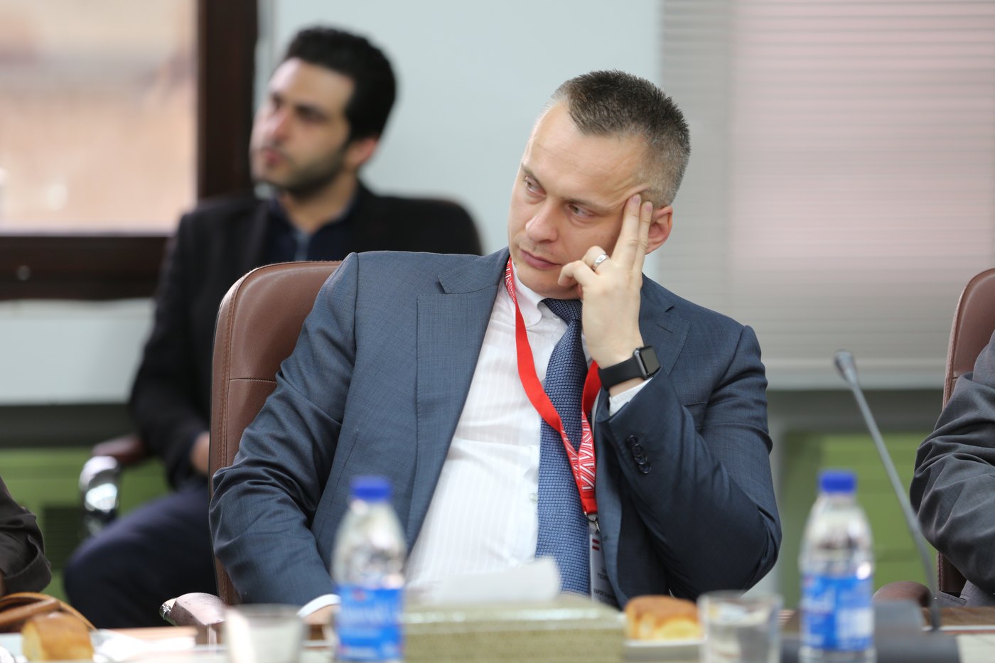 Stan Tscherenkow in a business decision room